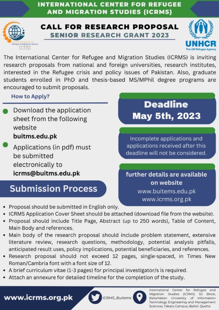 call for research proposal 2023