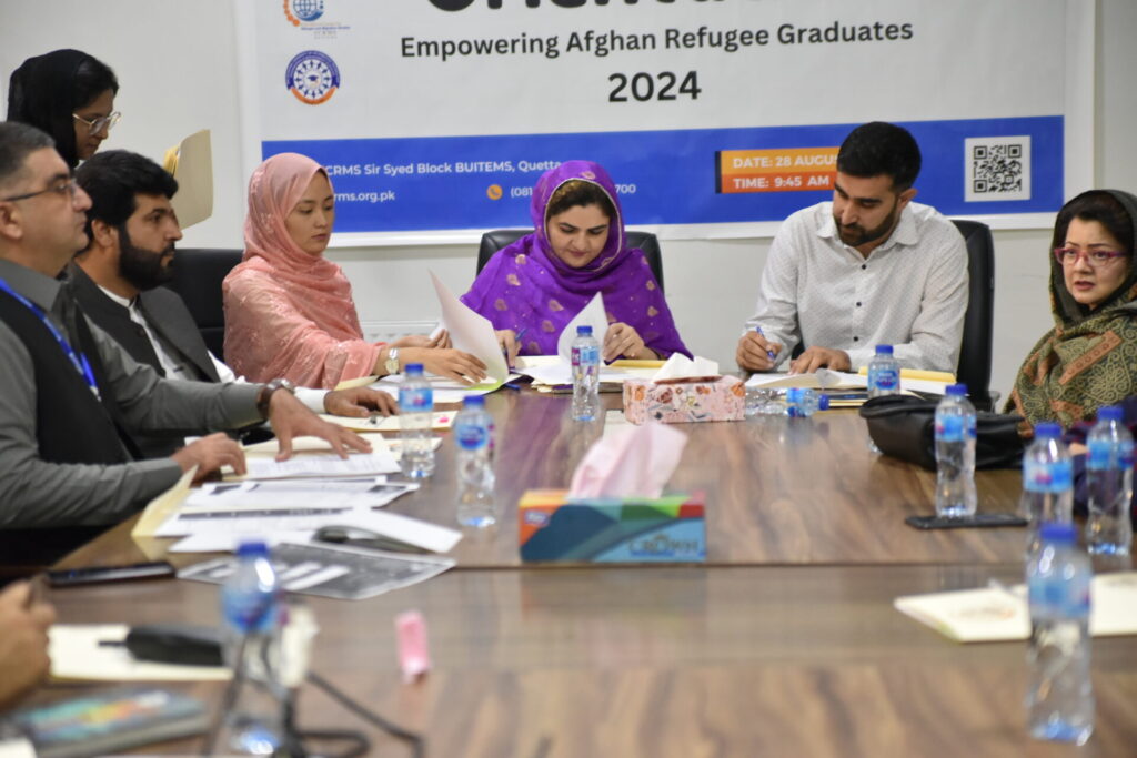 MoU and Contract Signature Ceremony with Selected Afghan Interns Under the ICRMS Internship Program